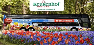 Billet pour Keukenhof et transport depuis la gare d'Amsterdam (option guide)