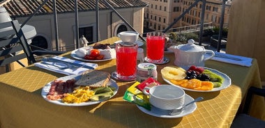 La colazione sulla straordinaria vista sul tetto