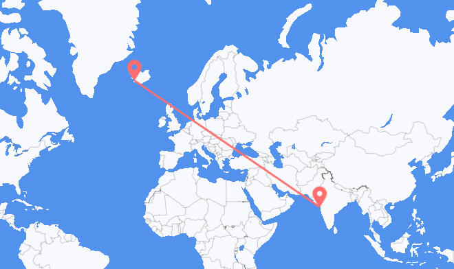 Mumbai to Reykjavik