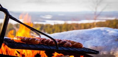 Gönguferð að frosnum fossum Korouoma með BBQ hádegisverði frá Rovaniemi