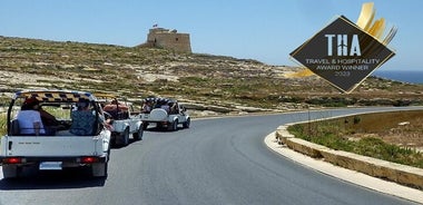 Gozo Full-Day Jeep Tour með einkabátsferð fram og til baka