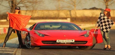 Ferrari 458 Test Drive on a Race Track Near Milan with On-Board Video of The Drive