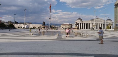 Marcher à Skopje