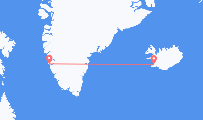 Reykjavik to Nuuk