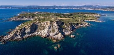 Boat to paradisiac island & electric bike tour from Sanary port