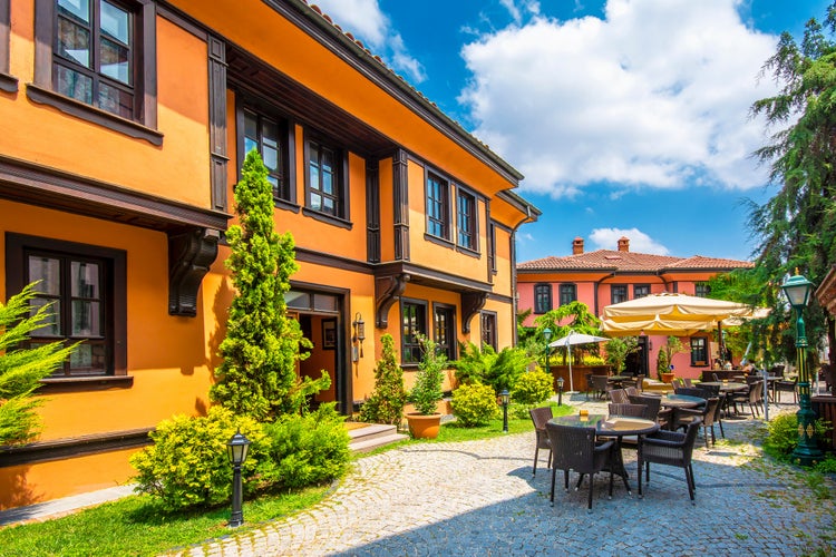 Photo of Colorful old Odunpazari streets Eskişehir, Turkey.