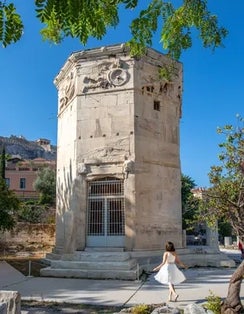 photo of view of Horologion of Andronikos Cyrrhestes,Athens Greece.