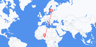 Nigeria to Latvia