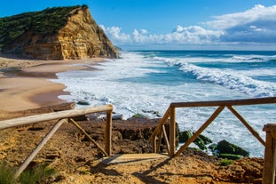 Photo of aerial view of Ericeira, Portugal.