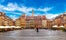 Photo of old town square in Warsaw in a summer day, Poland.