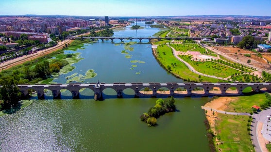 Photo of Badajoz. City of Extremadura. Spain. Drone Photo.