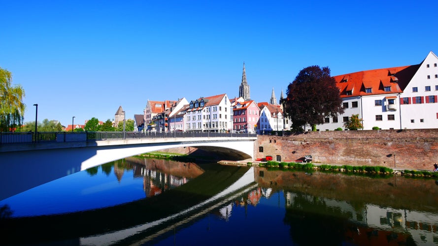 photo of view of Ulm, Germany: Bridge over the Danube river