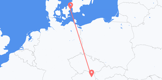 Austria to Denmark