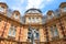 Photo of Yuri Gagarin statue waving in front of Royal Observatory Greenwich, London, UK.