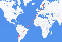 Flights from Santiago de Chile to Stockholm