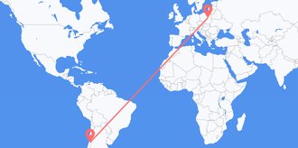 Flights from Chile to Poland