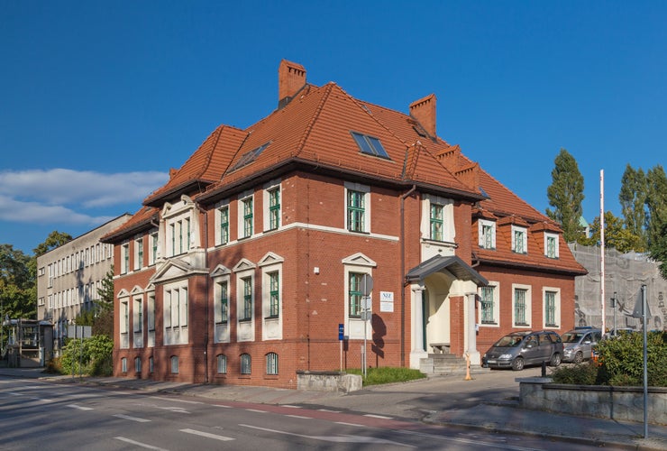 NFZ building. Rybnik, Silesian Voivodeship, Poland.