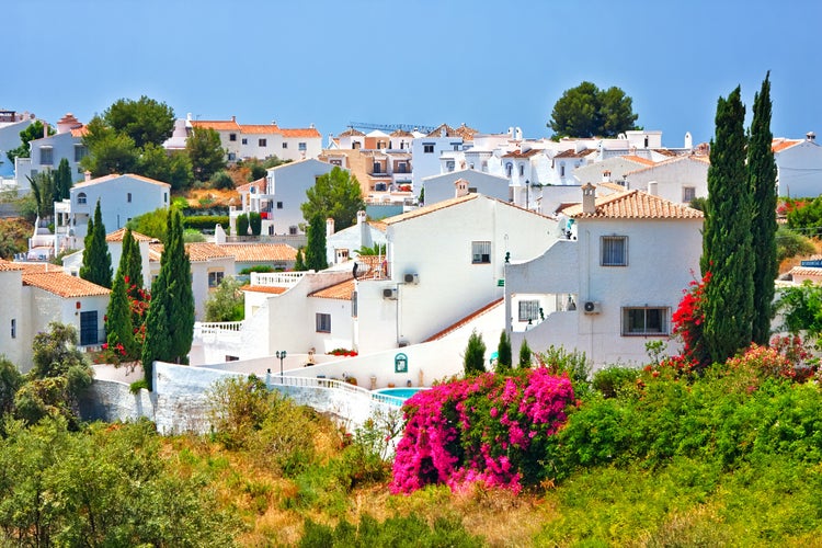 photo of view of Spanish landscape in Nerja, Costa del Sol, Spain