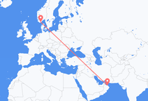 เที่ยวบินจาก Muscat ไปยัง Kristiansand