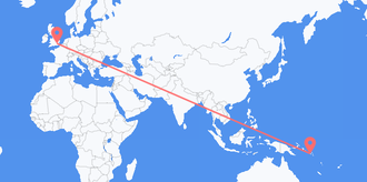 Flights from Solomon Islands to the United Kingdom