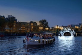 Amsterdam: Light Festival 90 minuutin veneretki ja onboard-baari