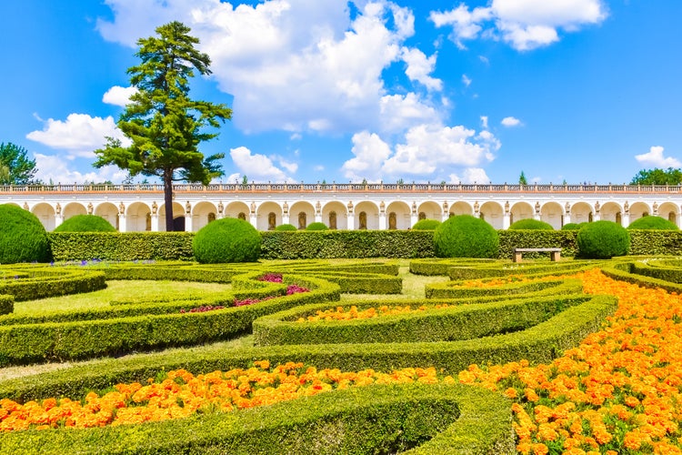 Beautiful garden, French style Unesco, Kvetna Zahrada, Kromeriz in Czech Republic