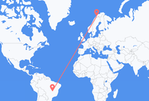 Voli da Brasilia, Brasile a Bardufoss, Norvegia