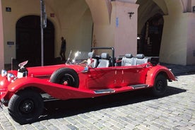 Prague: Vintage Car Ride and Walking Tour