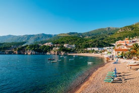 photo of a beautiful panorama view of Bečići is a town in the municipality of Budva, Montenegro.