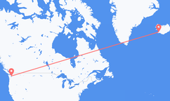 Flyrejser fra Seattle, USA til Reykjavík, Island