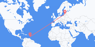 St. Lucia to Latvia