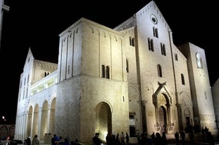 Photo of nice scenic city scape in Monopoli, province of Bari, Italy.