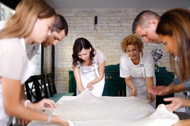 Lezione pratica sulla preparazione dello strudel allungato al 100%.