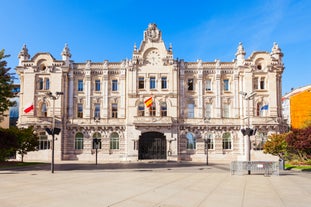 Photo of the Cathedral of Oviedo, Spain, was founded by King Fruela I of Asturias in 781 AD and is located in the Alfonso II square.