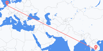 Flug frá Kambódíu til Hollands