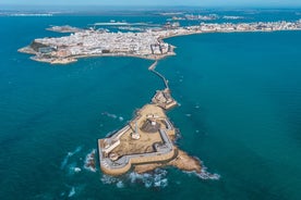 Photo of aerial view of Sanlucar de Barrameda, Cadiz, Spain.