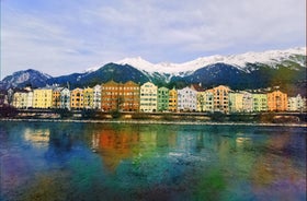 Innsbruck cityscape, Austria.