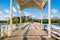 Photo of Seurasaari Bridge in summer, Helsinki, Finland.