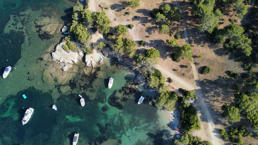 Beach in Six-Fours-les-Plages, Var, France