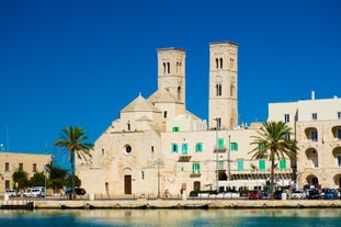 Photo of aerial view of of the city of Trani, Puglia, Italy.