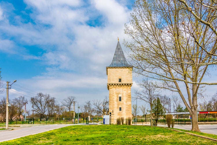 Photo of tower of Justice in Sarayici Arena of Edirne City, Turkey.