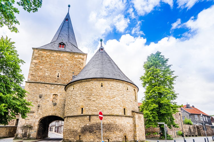 Photo of main Gate of historical city of Goslar, Germany.