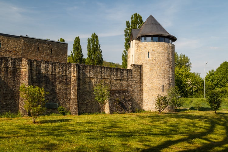 Photo of Medieval fortifications of Echternach, Luxembourg .