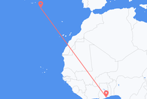 Flyrejser fra Accra til Santa Maria