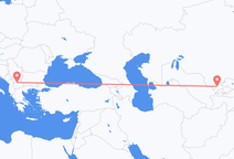 タシケントからスコピエ行きのフライト