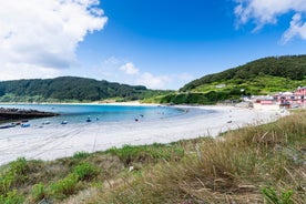 Photo of aerial view of Foz in Galicia Spain.