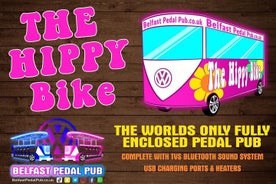 The Hippy Bike Tour en bicicleta de fiesta completamente cerrado (asientos individuales)