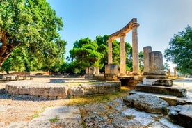 Det gamle arkeologiske området i Olympia og privat museumstur