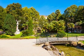 Photo of panoramic aerial view of San Sebastian (Donostia) on a beautiful summer day, Spain.