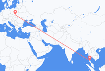 Voos da província de Surat Thani para Cracóvia